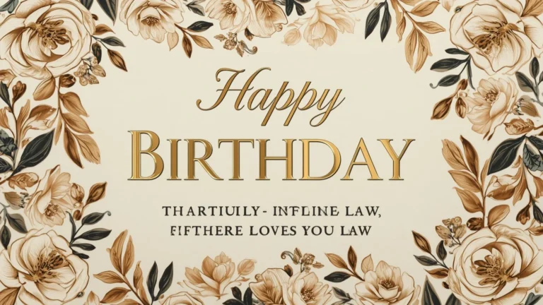 birthday wishes for father in law