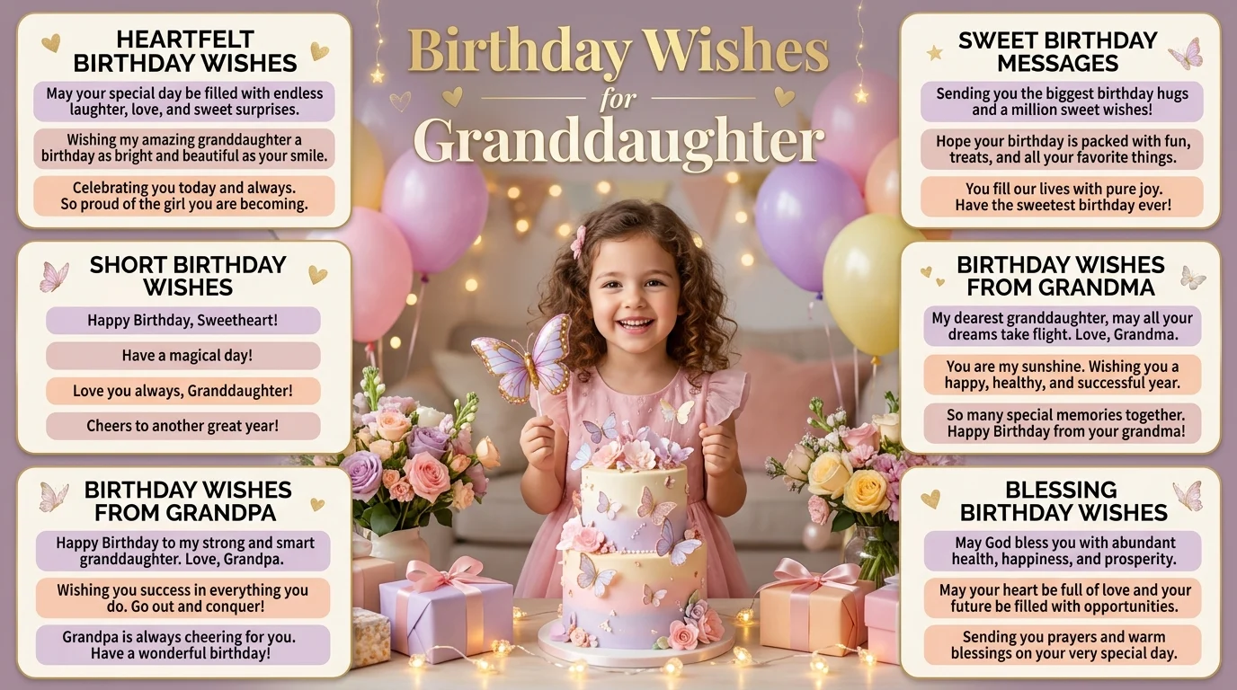 birthday wishes for granddaughter