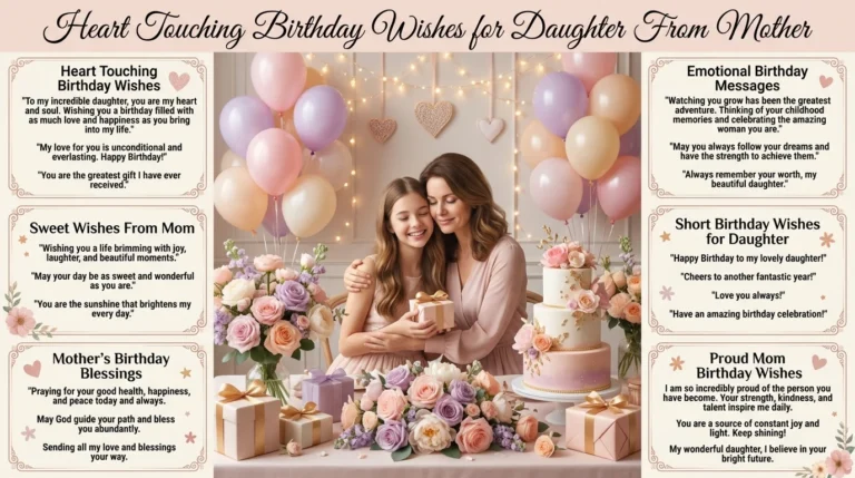 heart touching birthday wishes for daughter from mother