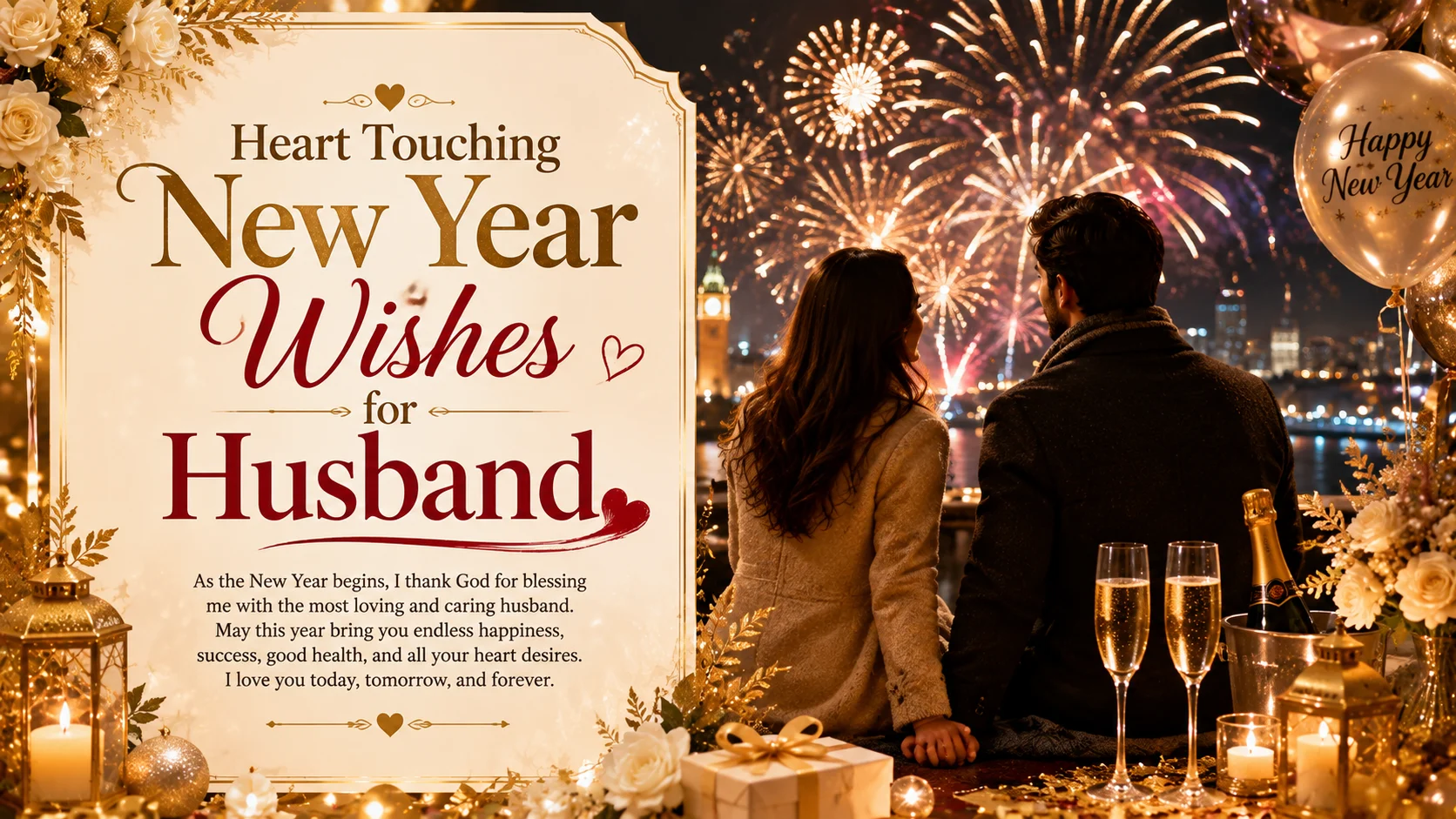 heart touching new year wishes for husband