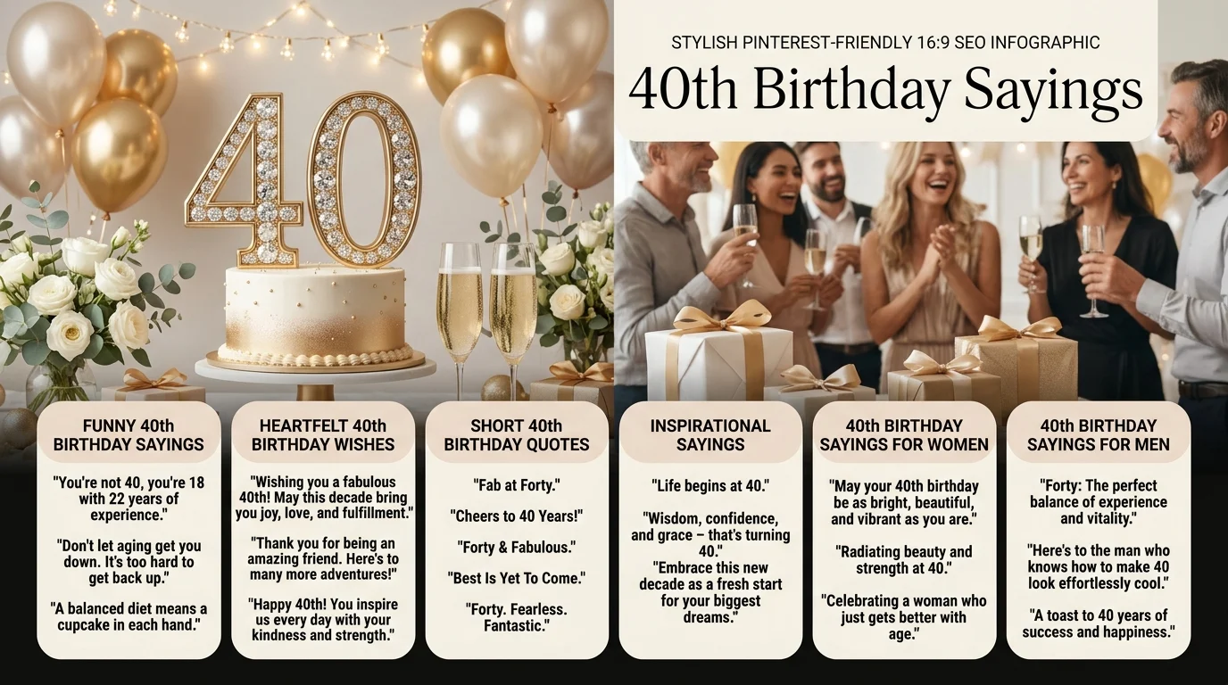 40th birthday sayings
