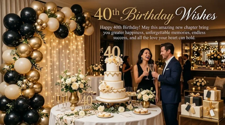 40th birthday wishes