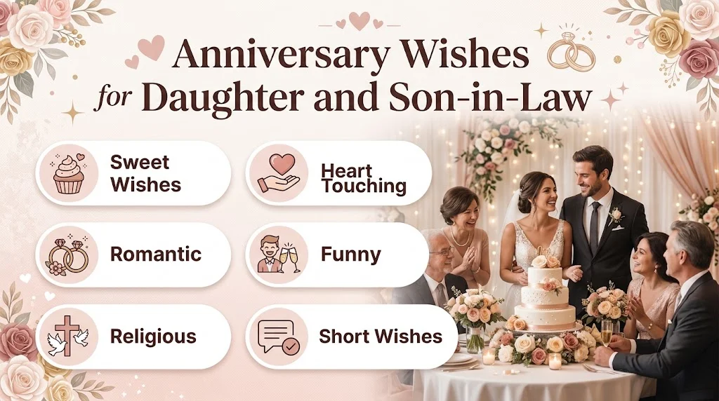 anniversary wishes for daughter and son in law