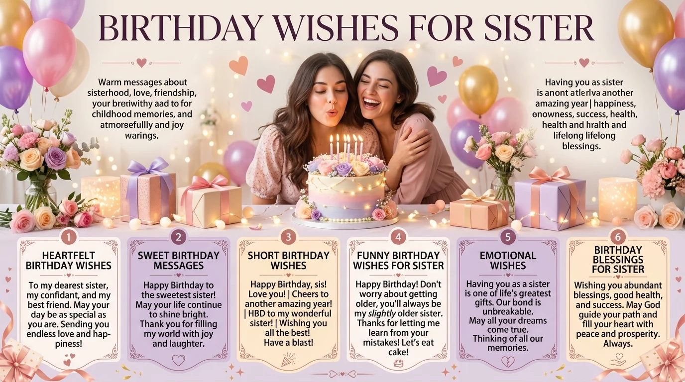 birthday wishes for sister