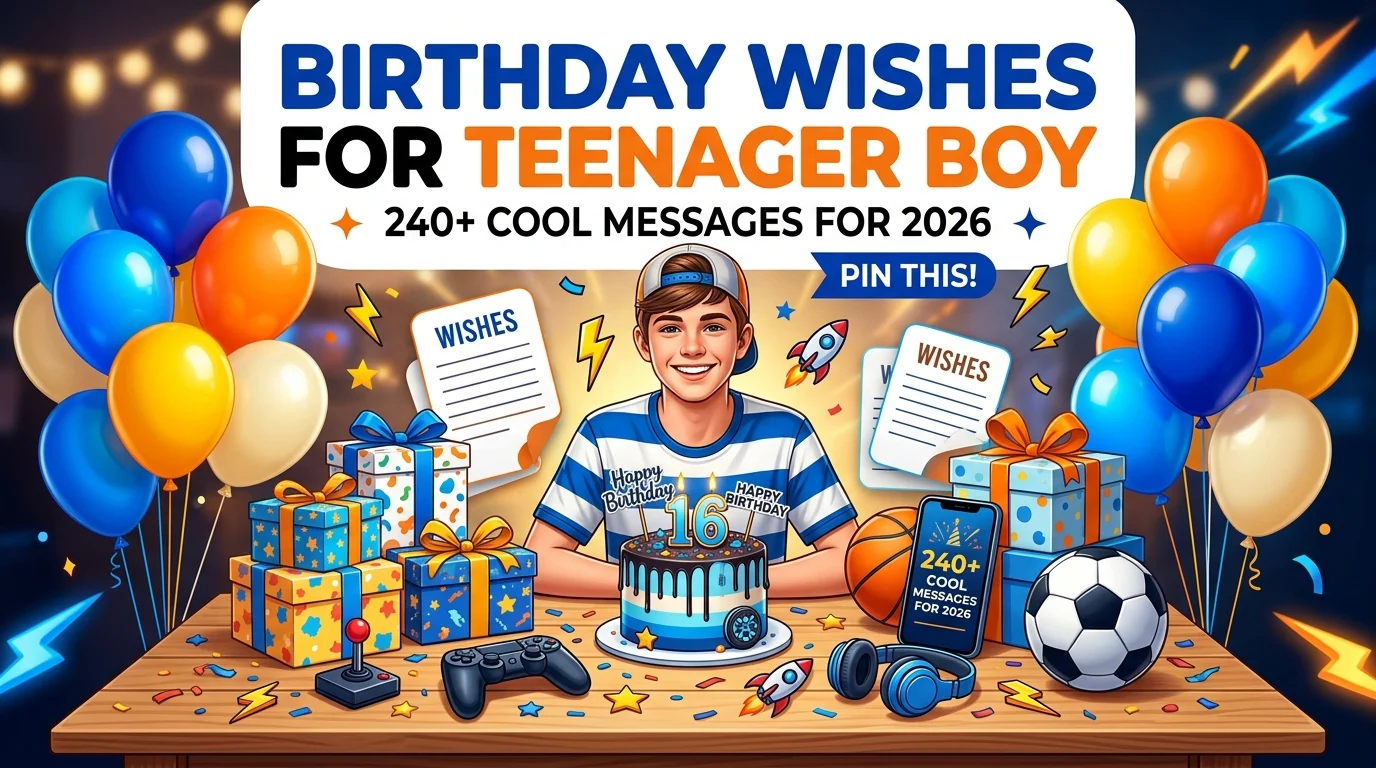 birthday wishes for teenager boy