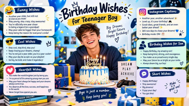 birthday wishes for teenager boy