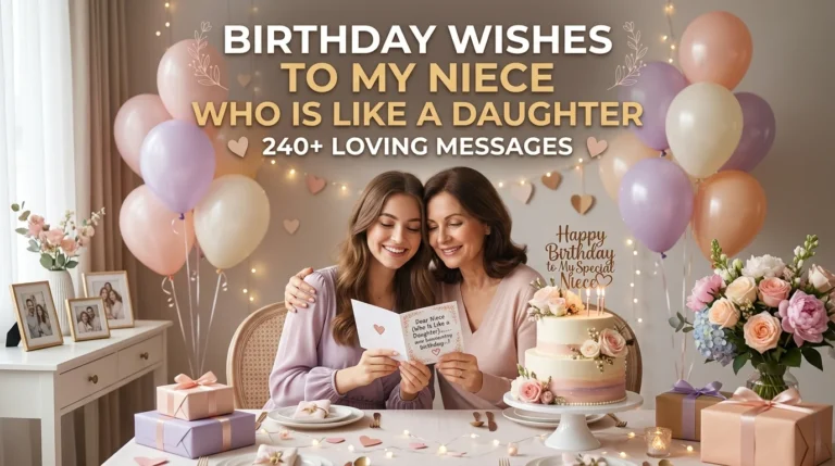 birthday wishes to my niece who is like a daughter