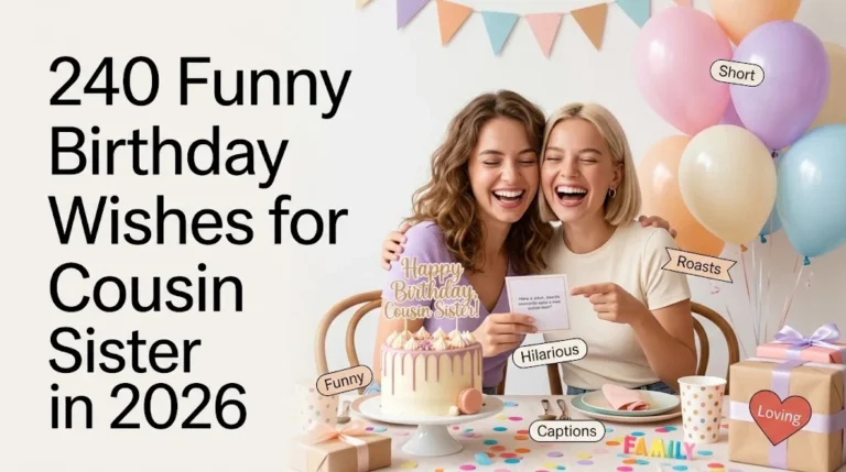 funny birthday wishes for cousin sister