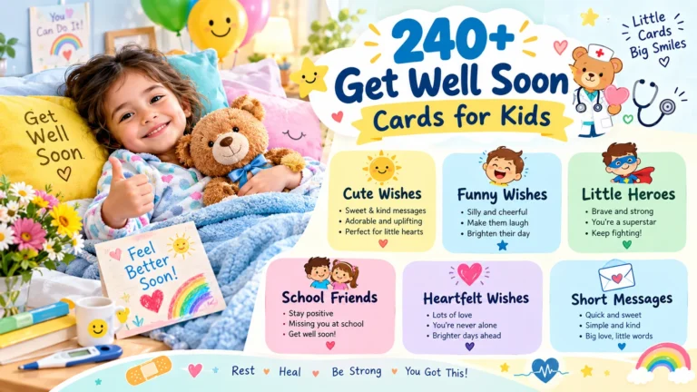get well soon cards for kids