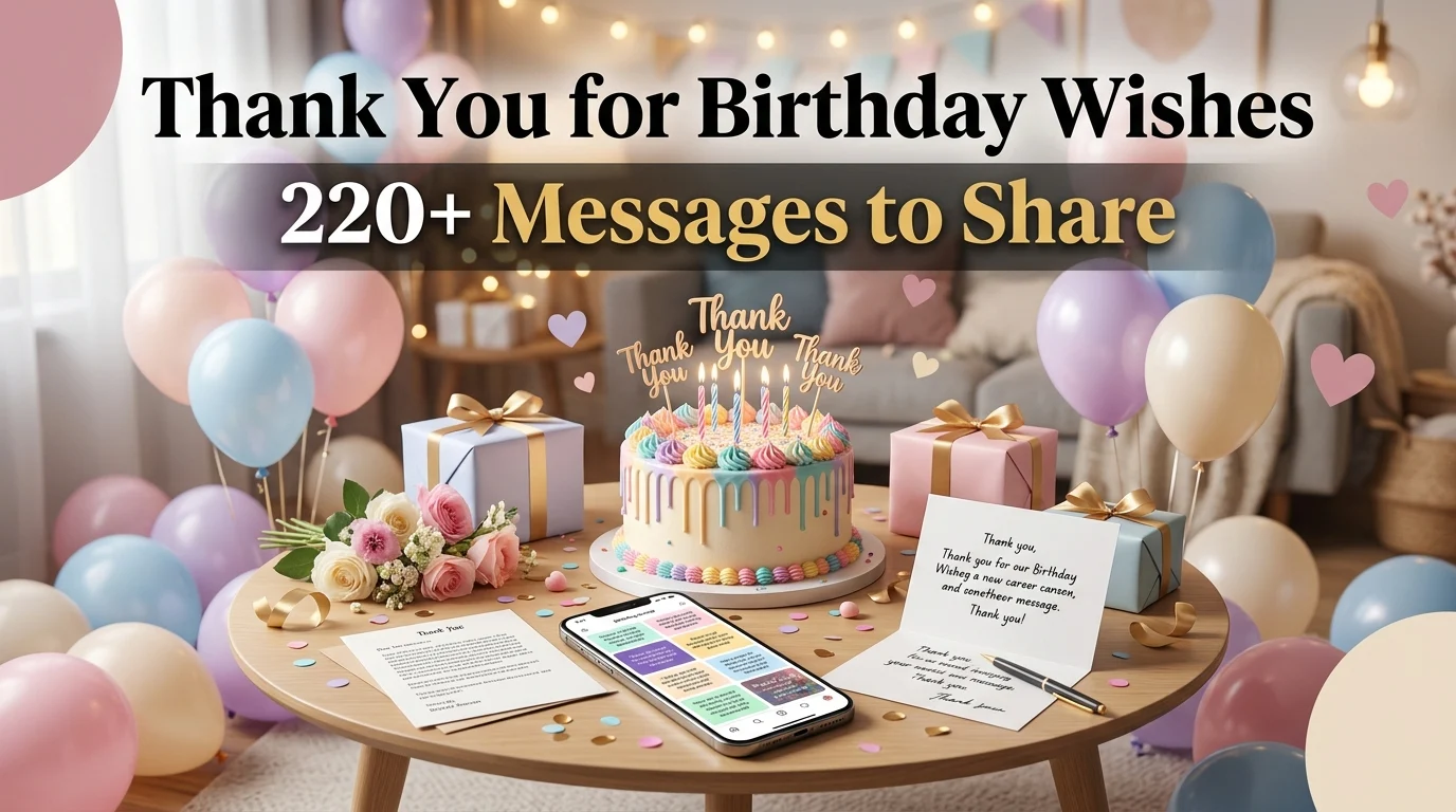 thank you for birthday wishes