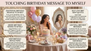 touching birthday message to myself