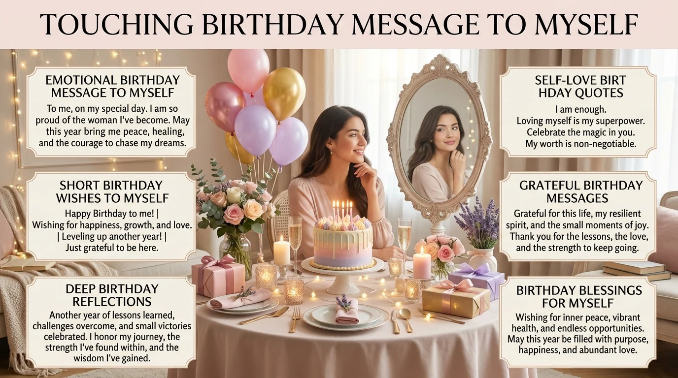 touching birthday message to myself