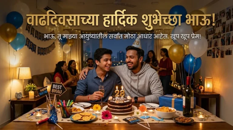 brother birthday wishes in marathi