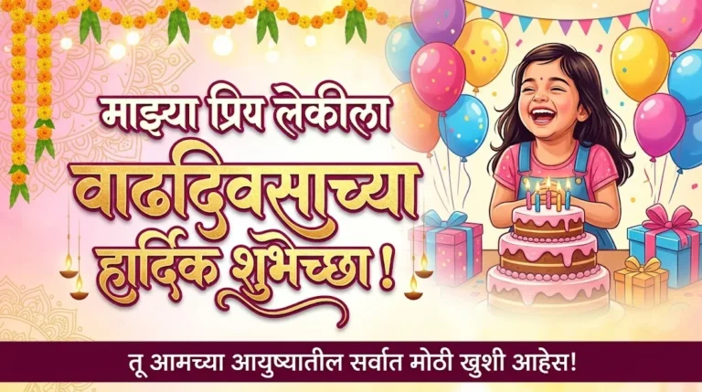 daughter birthday wishes in marathi