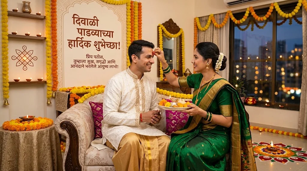 diwali padwa wishes for husband in marathi